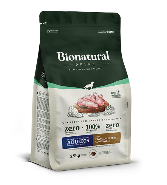 BIONATURAL PRIME ADULTS MEDIUM AND LARGE CHICKEN FLAVOR