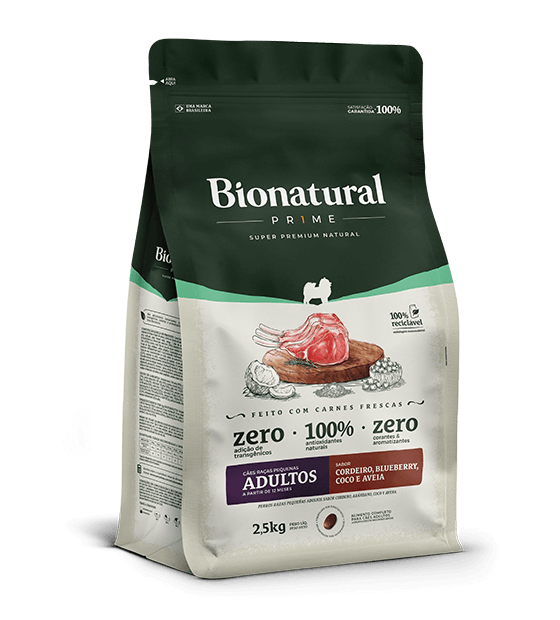 BIONATURAL PRIME ADULTS SAMLL SIZE LAMB FLAVOR