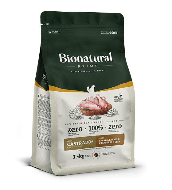Bionatural Prime Gatos Castrados Sabor Pollo