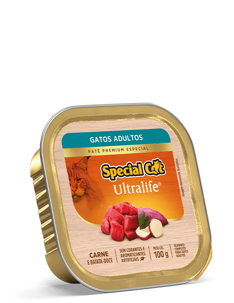 PATÊ SPECIAL CAT ULTRALIFE ADULTOS SABOR CARNE