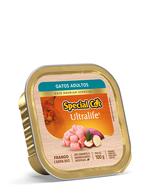 PATÊ SPECIAL CAT ULTRALIFE ADULTOS SABOR FRANGO