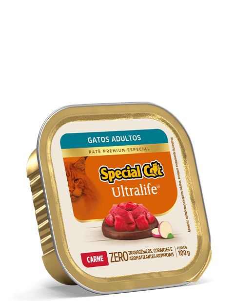 PATÊ SPECIAL CAT ULTRALIFE ADULTOS SABOR CARNE