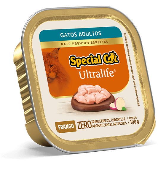 PATÊ SPECIAL CAT ULTRALIFE ADULTOS SABOR FRANGO