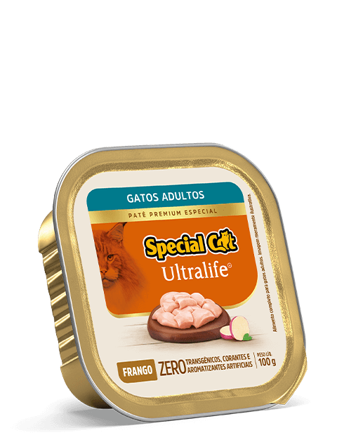 PATÊ SPECIAL CAT ULTRALIFE ADULTOS SABOR FRANGO