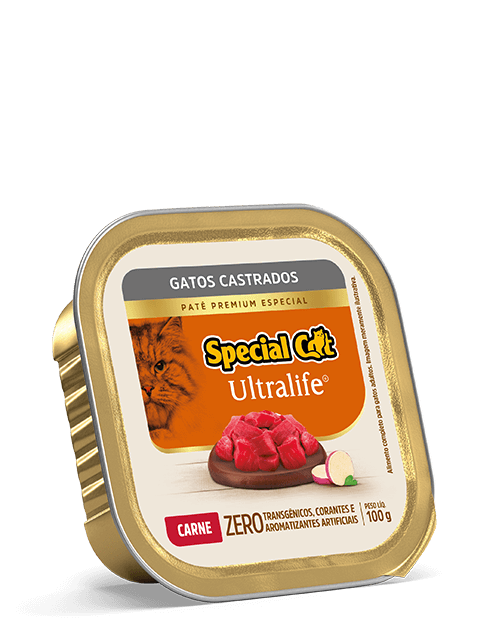 PATÊ SPECIAL CAT ULTRALIFE CASTRADOS SABOR CARNE