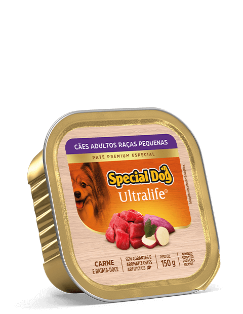 PATÊ SPECIAL DOG ULTRALIFE ADULTOS RAÇAS PEQUENAS SABOR CARNE