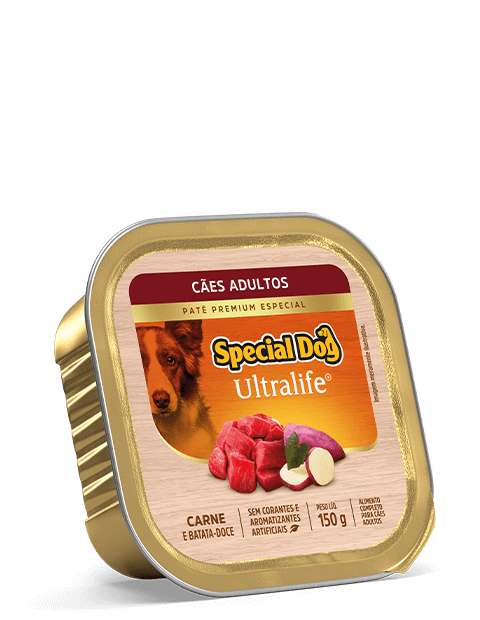 PATÊ SPECIAL DOG ULTRALIFE ADULTOS SABOR CARNE