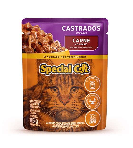 SACHÊ SPECIAL CAT CASTRADOS SABOR CARNE