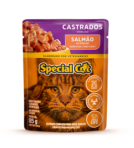 SACHÊ SPECIAL CAT CASTRADOS SABOR SALMÃO