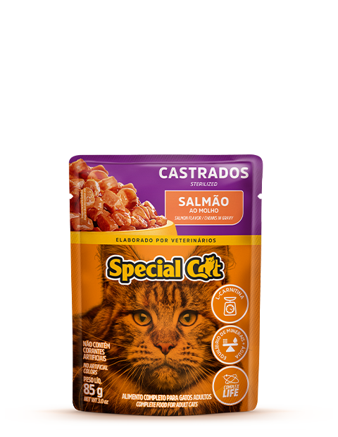 SACHÊ SPECIAL CAT CASTRADOS SABOR SALMÃO