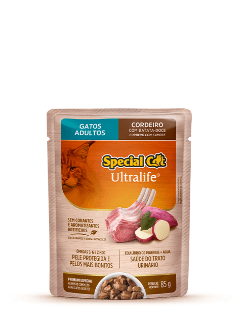 SACHÊ SPECIAL CAT ULTRALIFE ADULTOS SABOR CORDEIRO