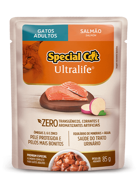 SACHÊ SPECIAL CAT ULTRALIFE ADULTOS SABOR SALMÃO