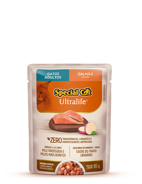 SACHÊ SPECIAL CAT ULTRALIFE ADULTOS SABOR SALMÃO