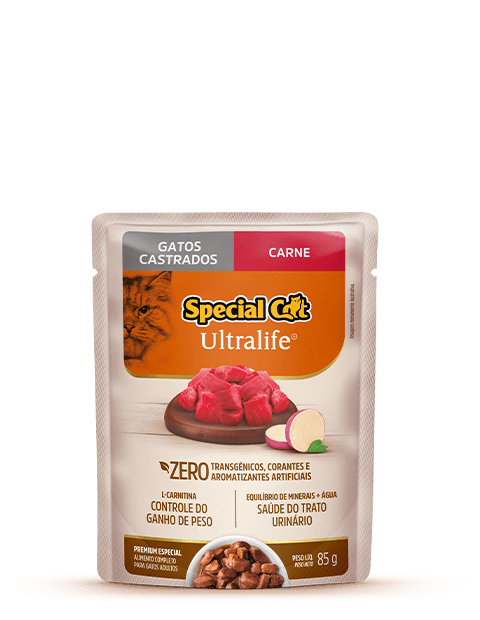 SACHÊ SPECIAL CAT ULTRALIFE CASTRADOS SABOR CARNE