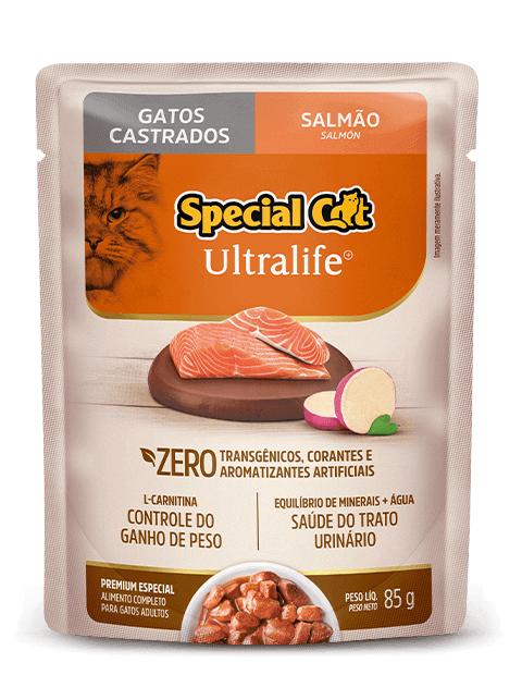SACHÊ SPECIAL CAT ULTRALIFE CASTRADOS SABOR SALMÃO