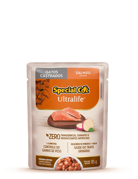 SACHÊ SPECIAL CAT ULTRALIFE CASTRADOS SABOR SALMÃO