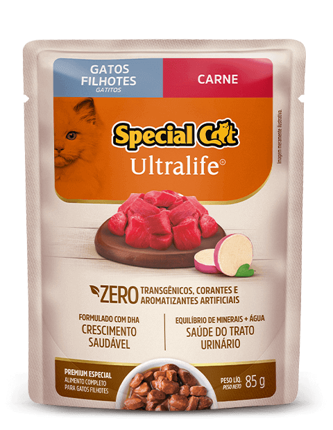 SACHÊ SPECIAL CAT ULTRALIFE FILHOTES SABOR CARNE