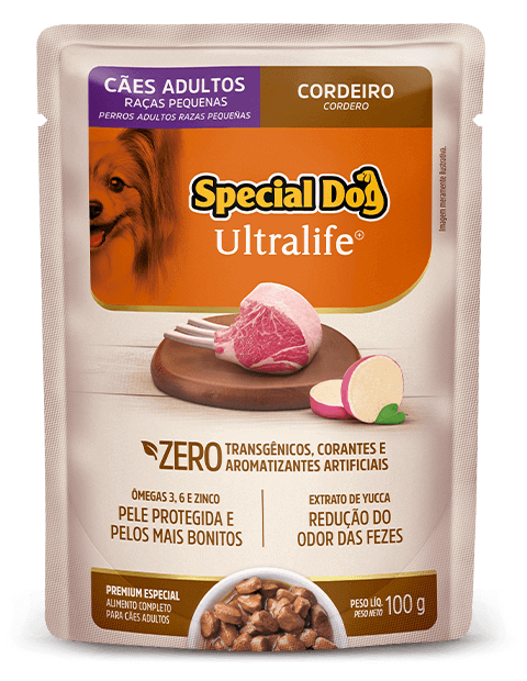 SACHÊ SPECIAL DOG ULTRALIFE ADULTOS RAÇAS PEQUENAS SABOR CORDEIRO
