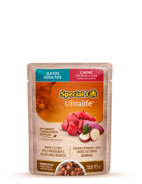 SACHET SPECIAL CAT ULTRALIFE ADULTOS SABOR CARNE