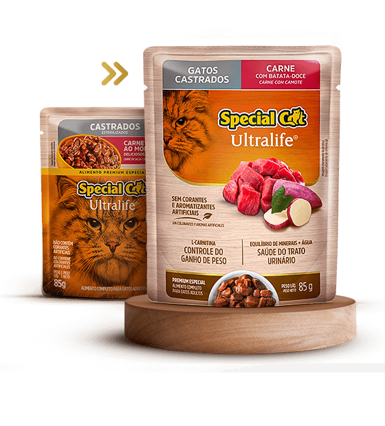 SACHET SPECIAL CAT ULTRALIFE ESTERELIZADOS SABOR CARNE