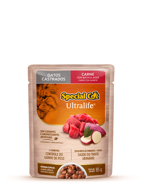 SACHET SPECIAL CAT ULTRALIFE ESTERELIZADOS SABOR CARNE