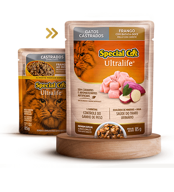 SACHET SPECIAL CAT ULTRALIFE ESTERELIZADOS SABOR POLLO