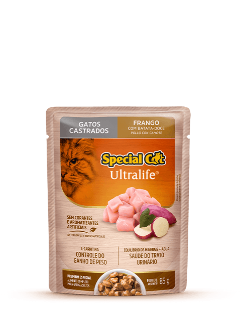 SACHET SPECIAL CAT ULTRALIFE ESTERELIZADOS SABOR POLLO