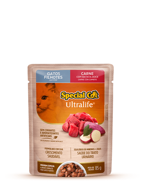 SACHET SPECIAL CAT ULTRALIFE GATITOS SABOR CARNE