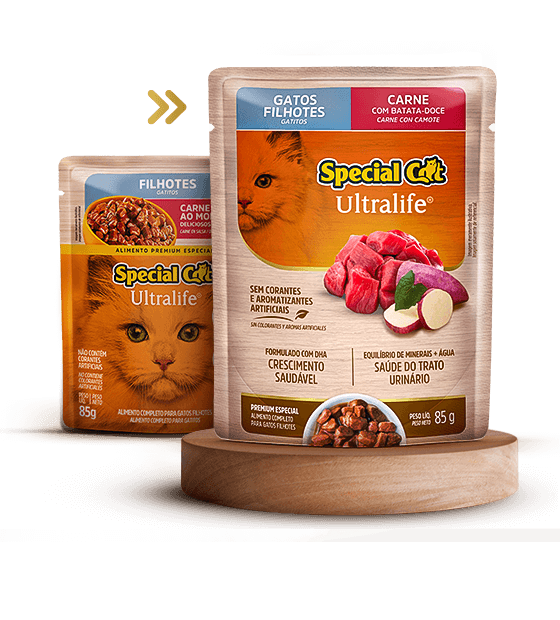 SACHET SPECIAL CAT ULTRALIFE GATITOS SABOR CARNE