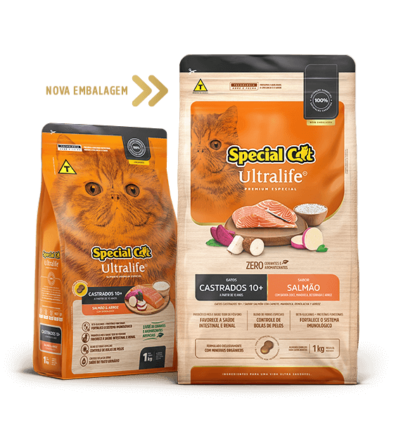 SPECIAL CAT ULTRALIFE GATOS CASTRADOS 10+ SABOR SALMÓN