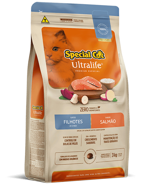 SPECIAL CAT ULTRALIFE GATOS FILHOTES SABOR SALMÃO