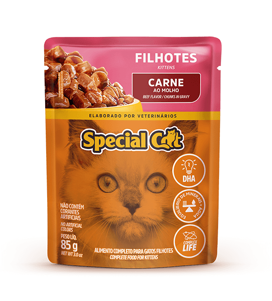 SPECIAL CAT WET FOOD KITTENS BEEF FLAVOR CHUNKS IN GRAVY