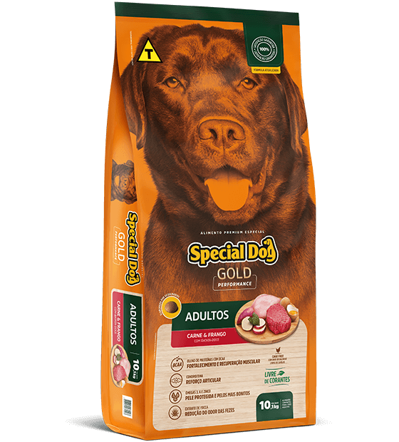 SPECIAL DOG GOLD PERFORMANCE ADULTOS CARNE E FRANGO