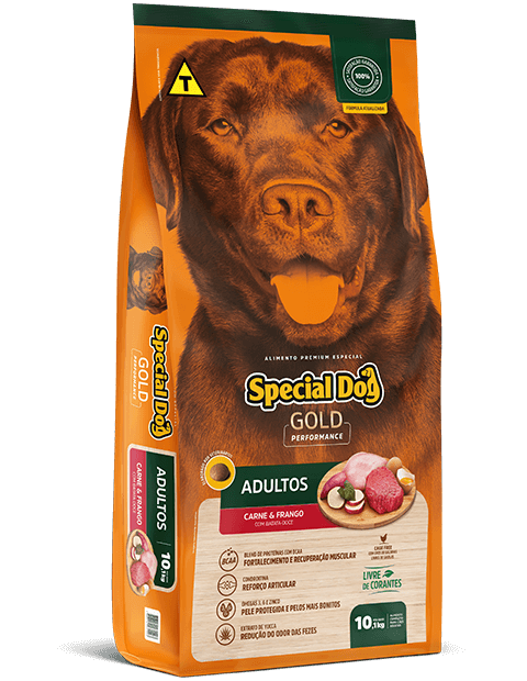 SPECIAL DOG GOLD PERFORMANCE ADULTOS CARNE E FRANGO