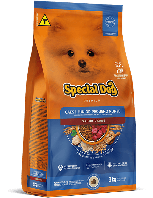 SPECIAL DOG JÚNIOR PEQUENO PORTE SABOR CARNE