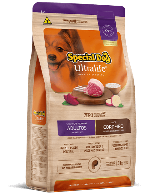 SPECIAL DOG ULTRALIFE CÃES RAÇAS PEQUENAS ADULTOS SABOR CORDEIRO