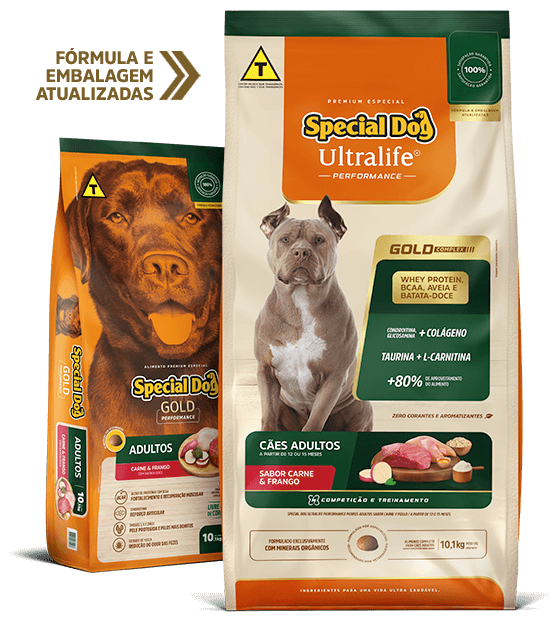 SPECIAL DOG ULTRALIFE PERFORMANCE CÃES ADULTOS SABOR CARNE E FRANGO