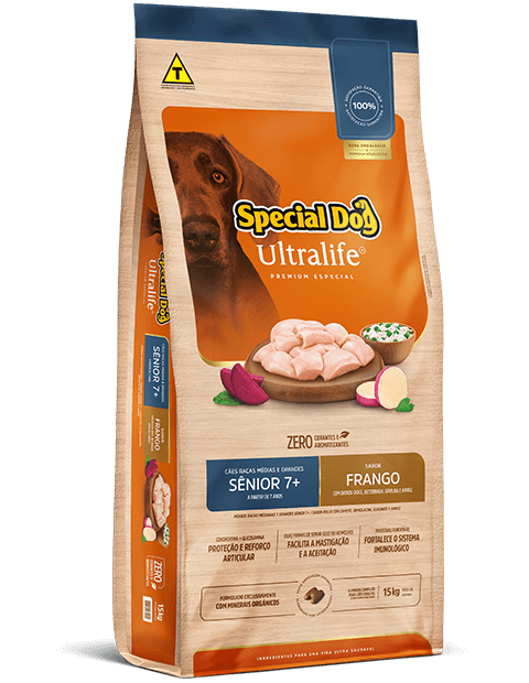 SPECIAL DOG ULTRALIFE PERROS RAZAS MEDIANAS Y GRANDES SÉNIOR 7+ SABOR POLLO