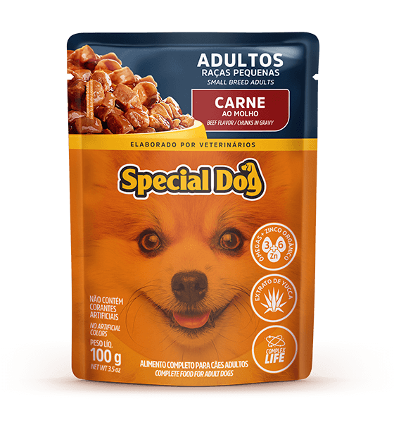 SPECIAL DOG WET FOOD SMALL BREED DOGS BEEF FLAVOR CHUNKS IN GRAVY