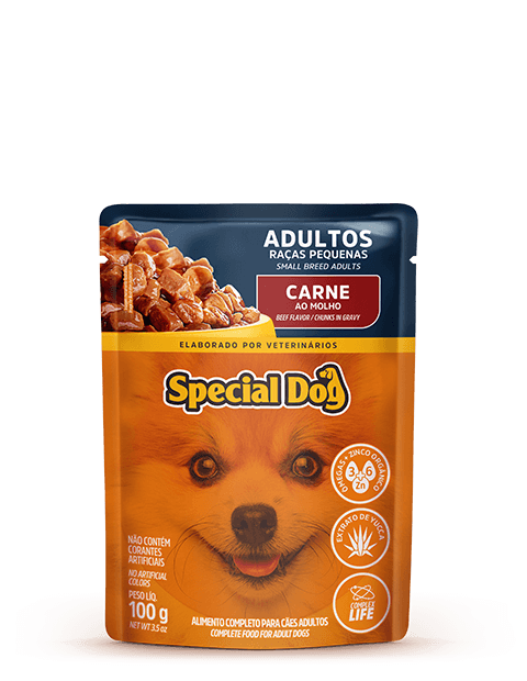 SPECIAL DOG WET FOOD SMALL BREED DOGS BEEF FLAVOR CHUNKS IN GRAVY